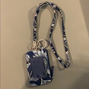 Vera Bradley Lanyard Floral Lanyard and wallet